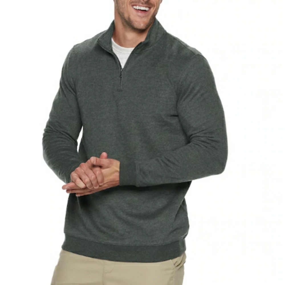 Croft and barrow 1/4 zip fleece pullover